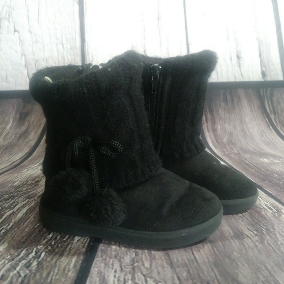 Garanimals Other - Toddler Girl's Adorable Black Sweater Boots Size 7